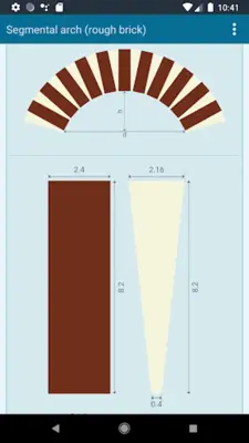 Brick Arch Calculator (Voussoirs) android App screenshot 0