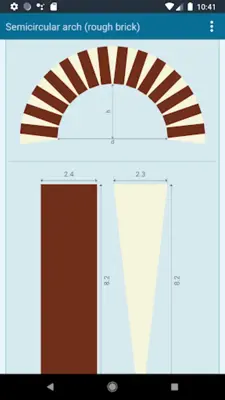 Brick Arch Calculator (Voussoirs) android App screenshot 1