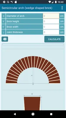 Brick Arch Calculator (Voussoirs) android App screenshot 3